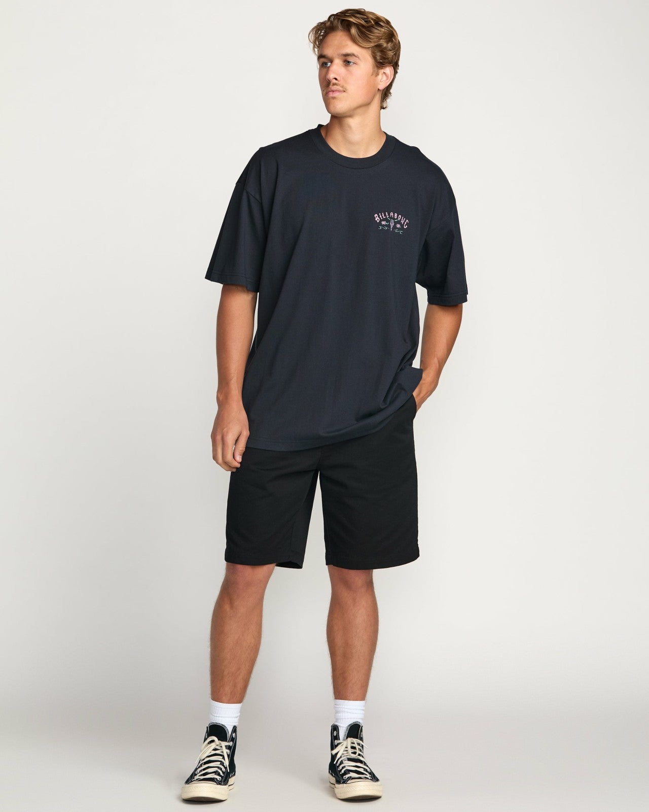 Raging Bull Regular Tee | Washed Black Billabong