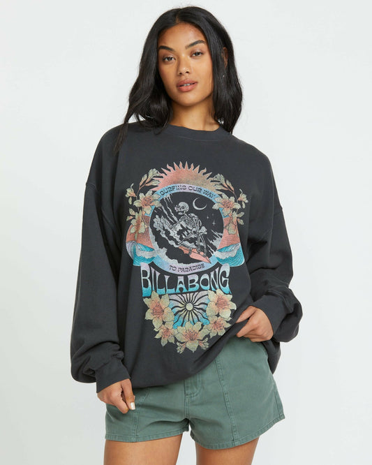 Ride In Crew Sweatshirt | Black Sands Billabong