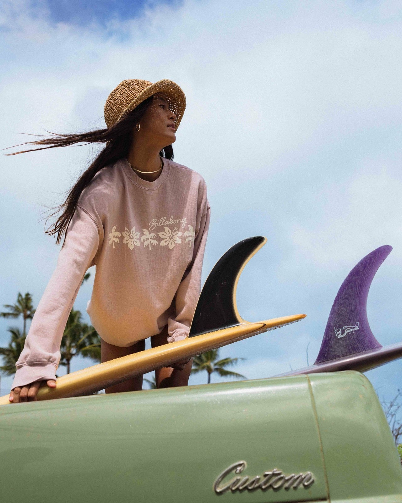 Ride In Crew Sweatshirt | Haze Billabong