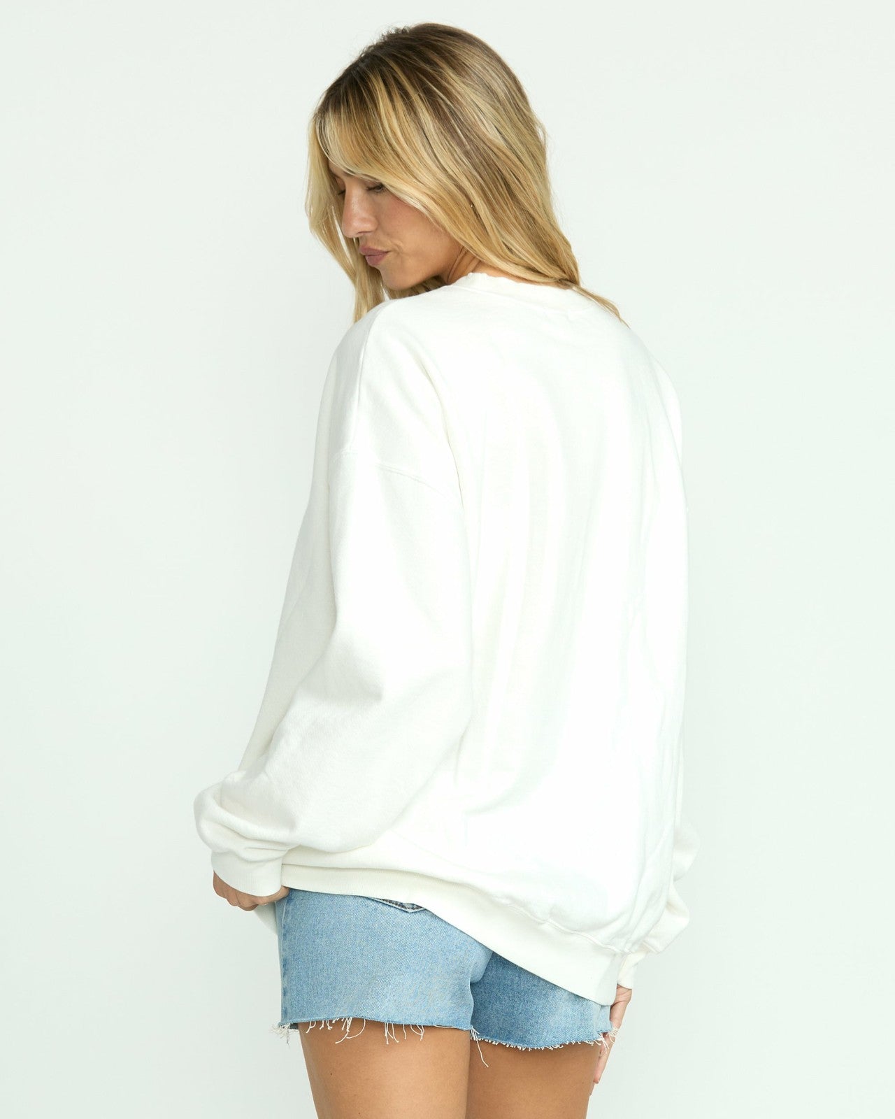 Ride In Crew Sweatshirt | Salt Crystal Billabong