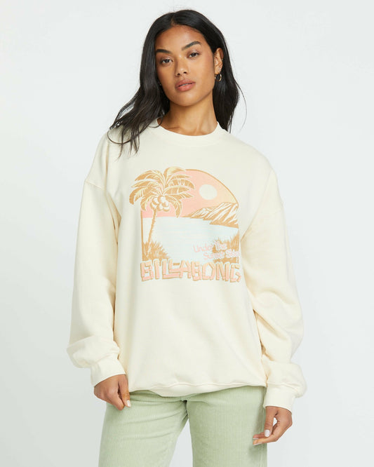 Ride In Crew Sweatshirt | Whitecap1 Billabong