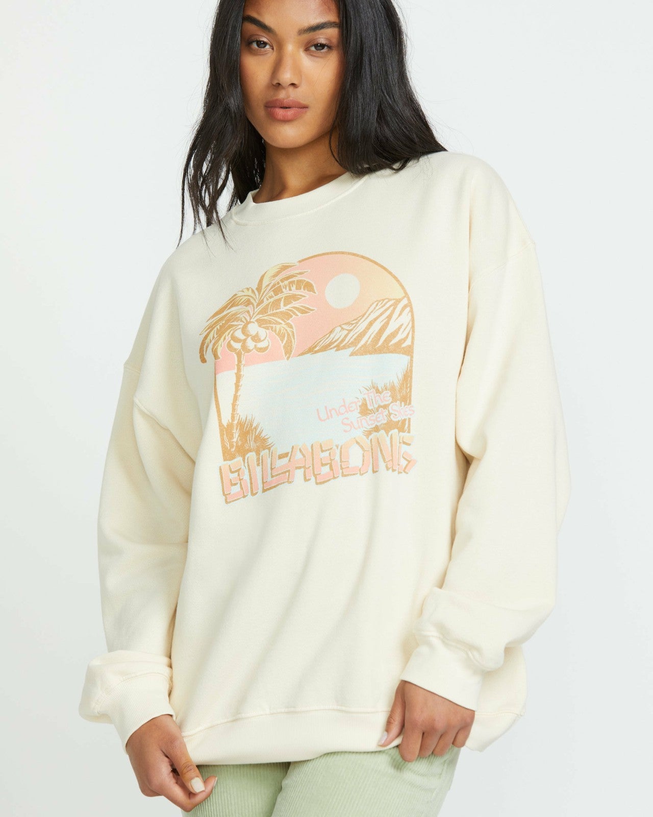 Ride In Crew Sweatshirt | Whitecap1 Billabong