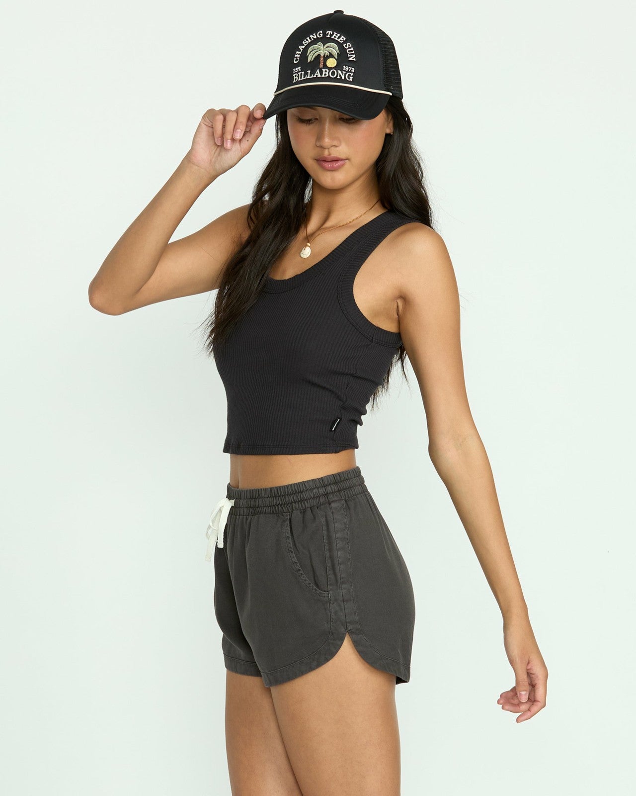 Road Trippin Elastic Waist Shorts | Off Black Billabong