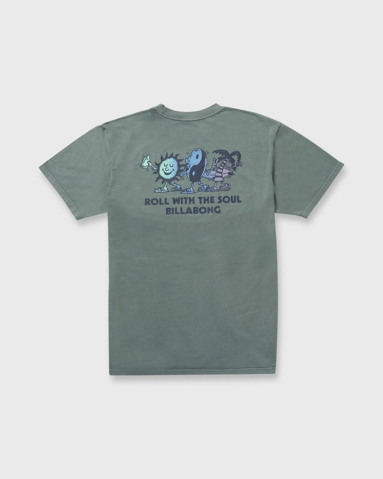 Roll Premium Wave Wash Short Sleeve Tee | Dark Slate Billabong
