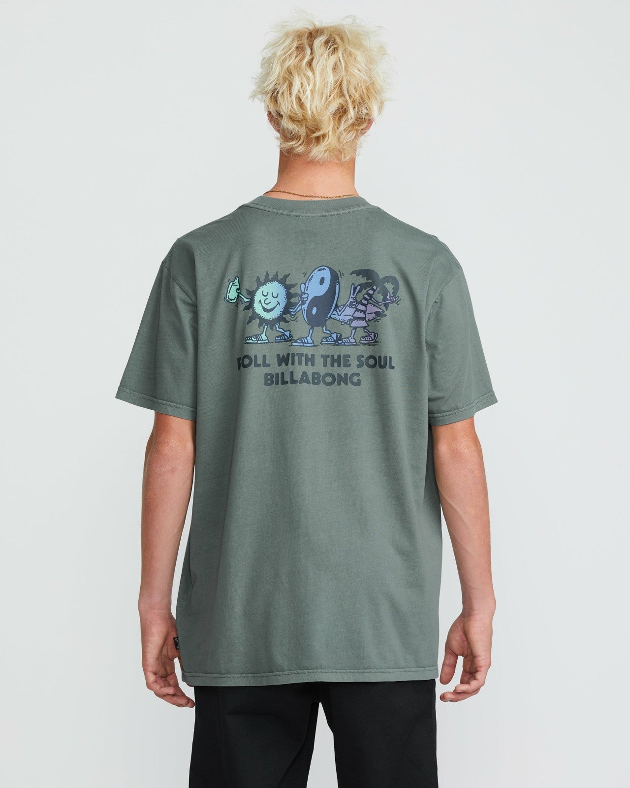 Roll Premium Wave Wash Short Sleeve Tee | Dark Slate Billabong