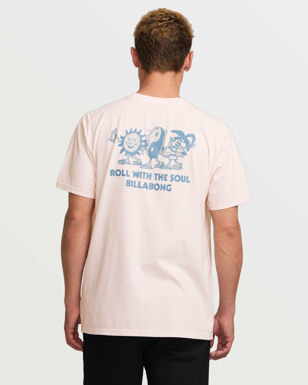 Roll Premium Wave Wash Tee | Light Pink Billabong