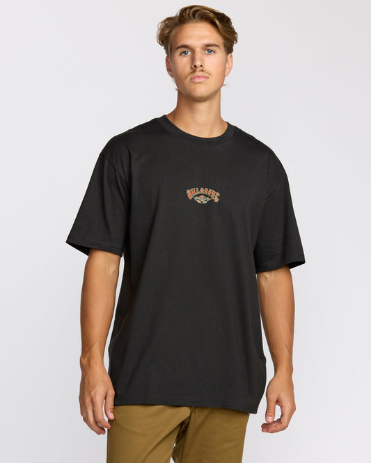 Rose Arch Regular Short Sleeve T-Shirt | Washed Black Billabong