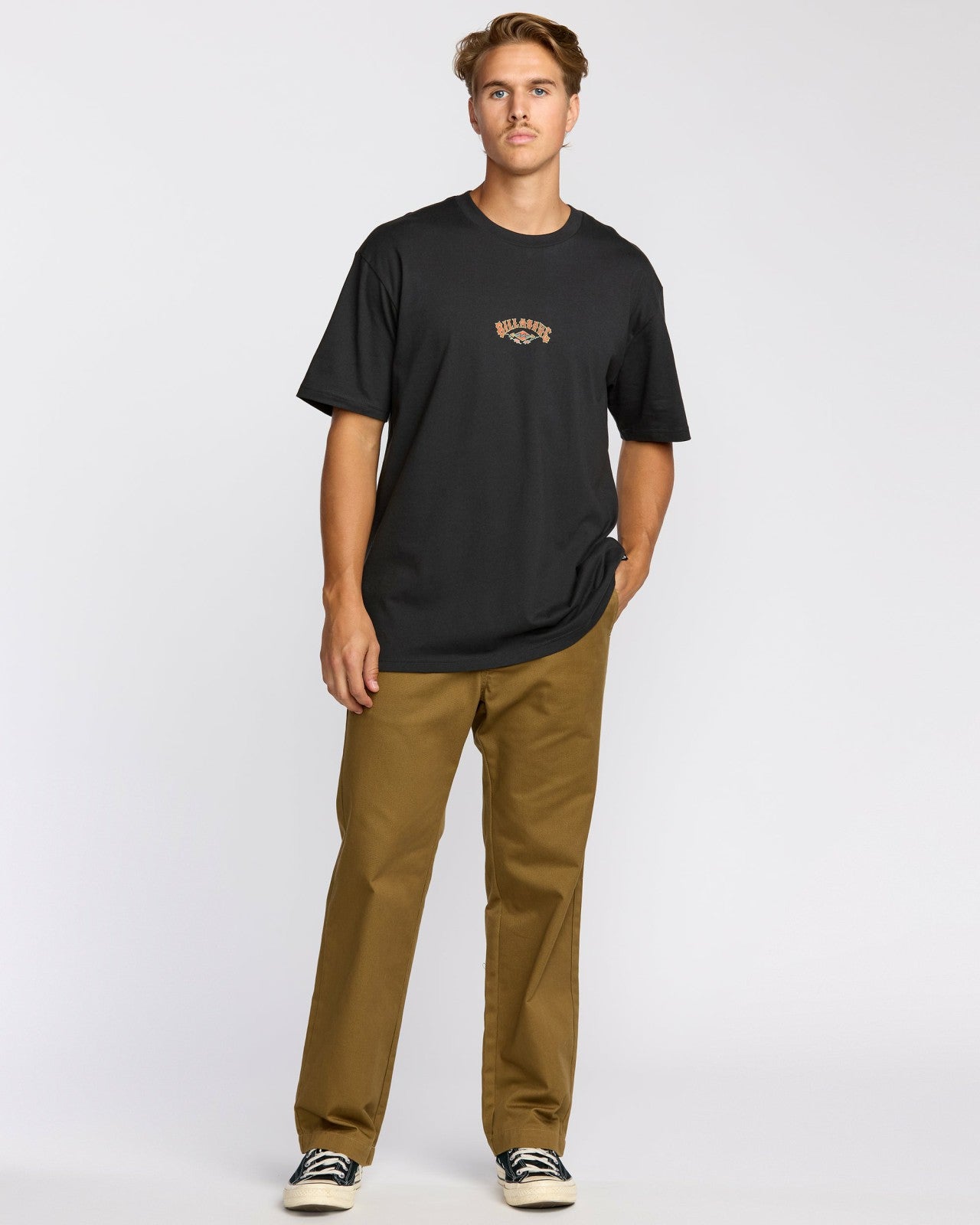 Rose Arch Regular Short Sleeve T-Shirt | Washed Black Billabong