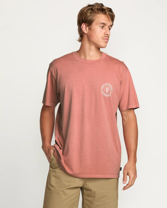 Rotation Premium Wave Wash Tee | Dusty Rose Billabong