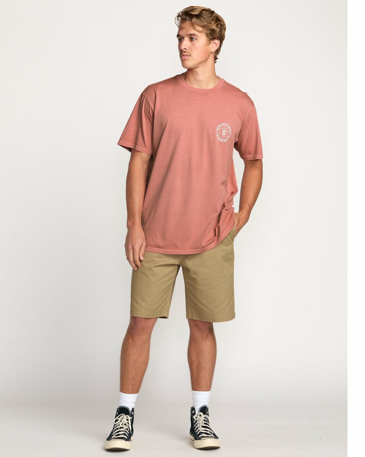 Rotation Premium Wave Wash Tee | Dusty Rose Billabong