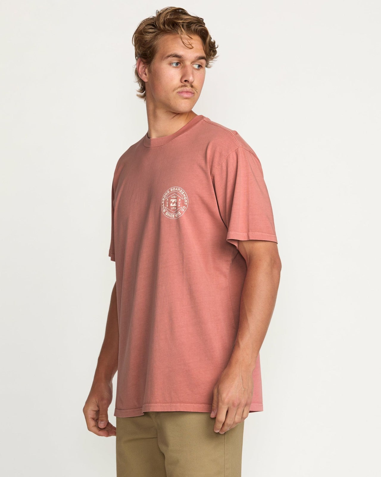 Rotation Premium Wave Wash Tee | Dusty Rose Billabong