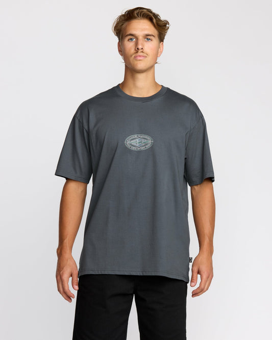 Rotor Diamond Regular Short Sleeve T-Shirt | Midnight Blue Billabong