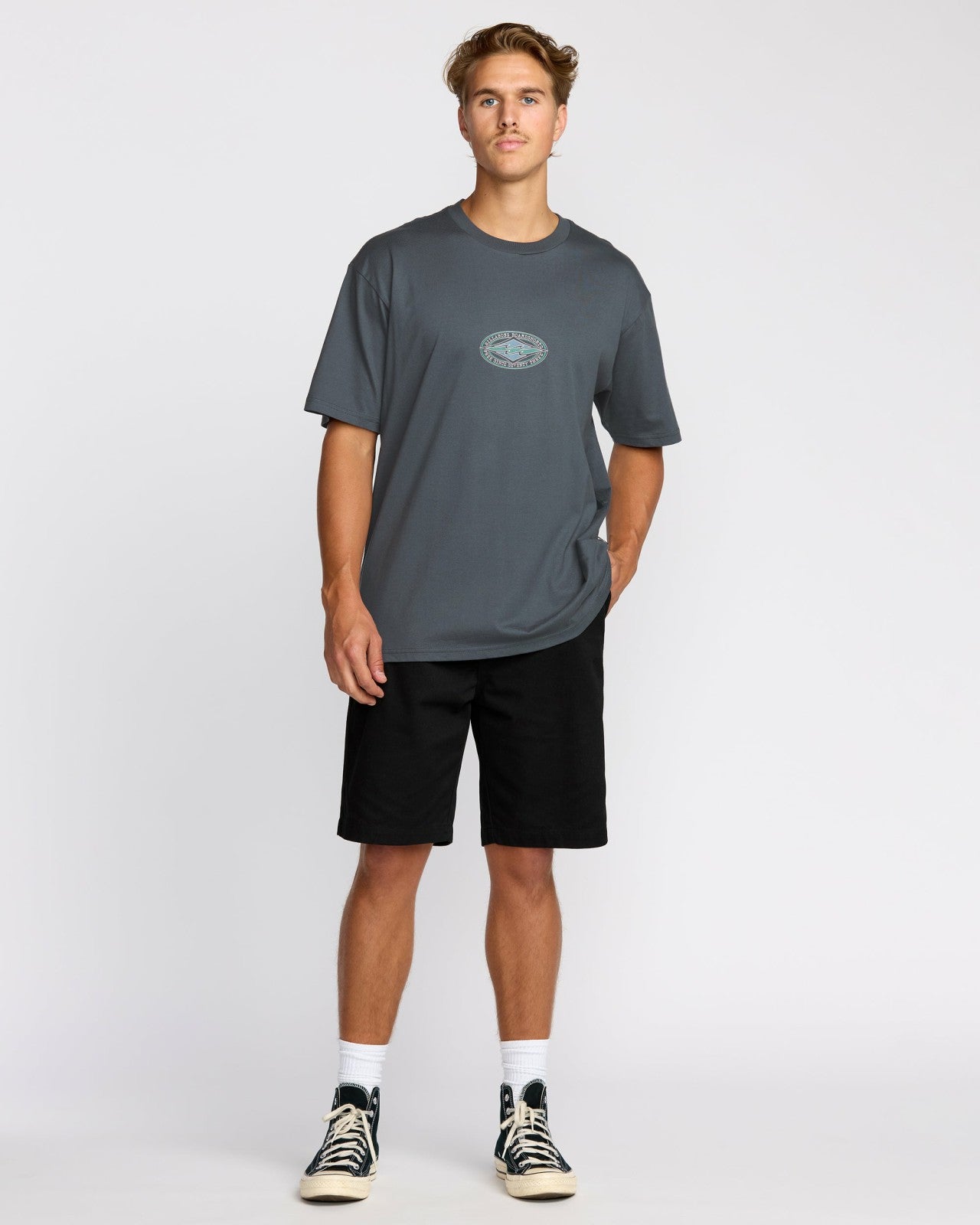 Rotor Diamond Regular Short Sleeve T-Shirt | Midnight Blue Billabong