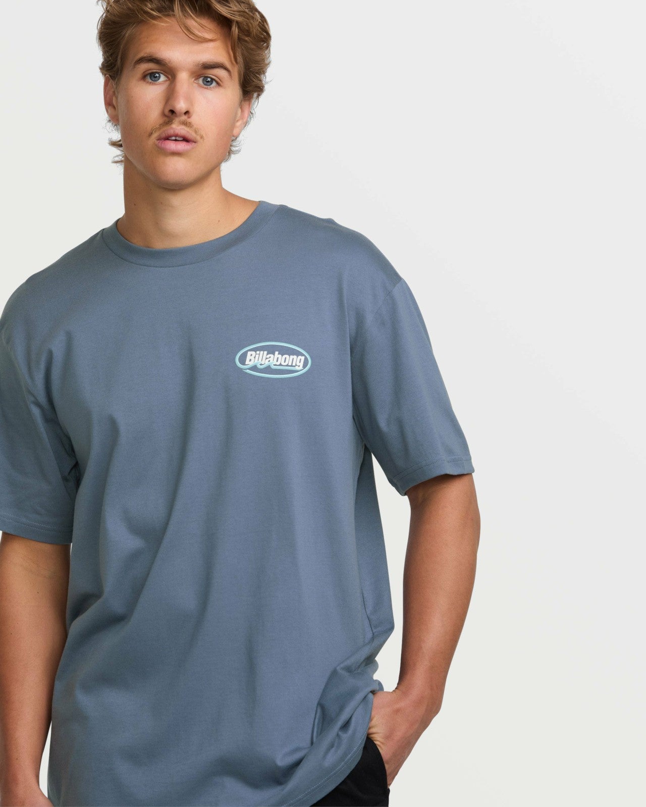Runner Premium Tee | Slate Blue Billabong