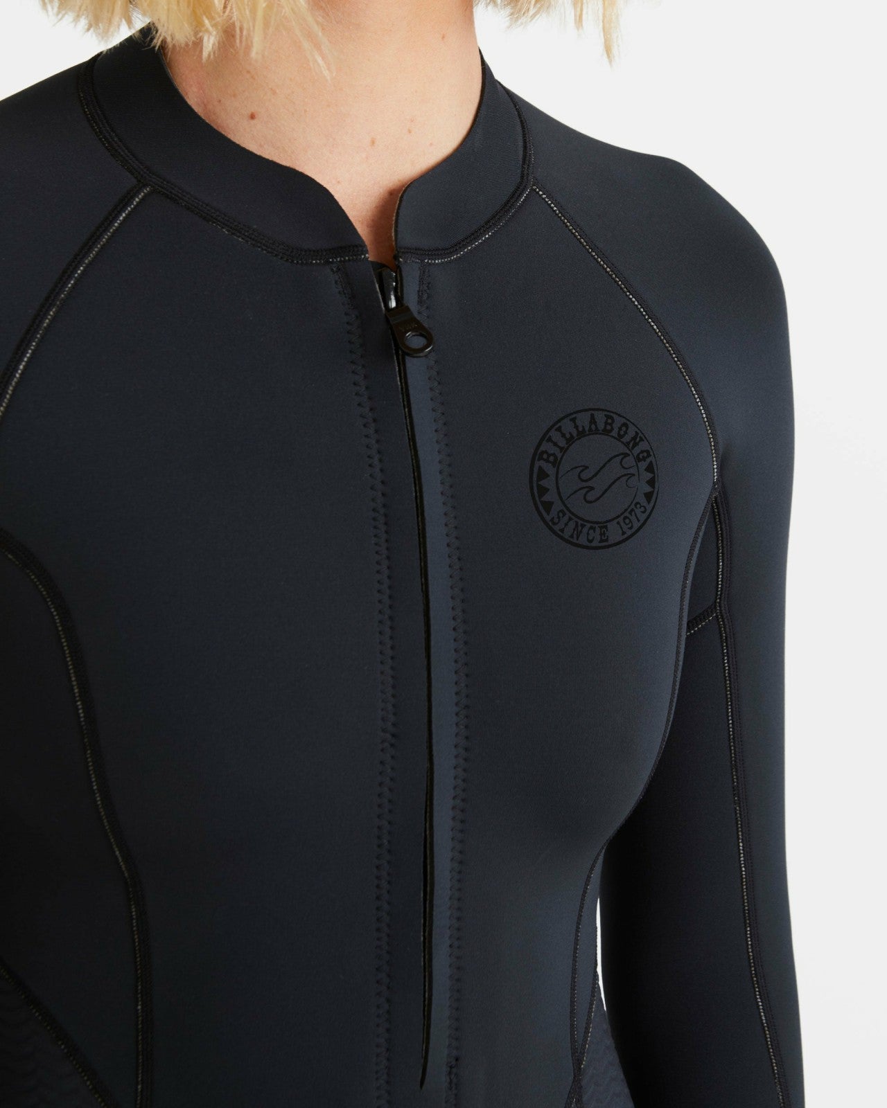 Salty Dayz Natural Flatlock Long Sleeve Springsuit | Black Billabong