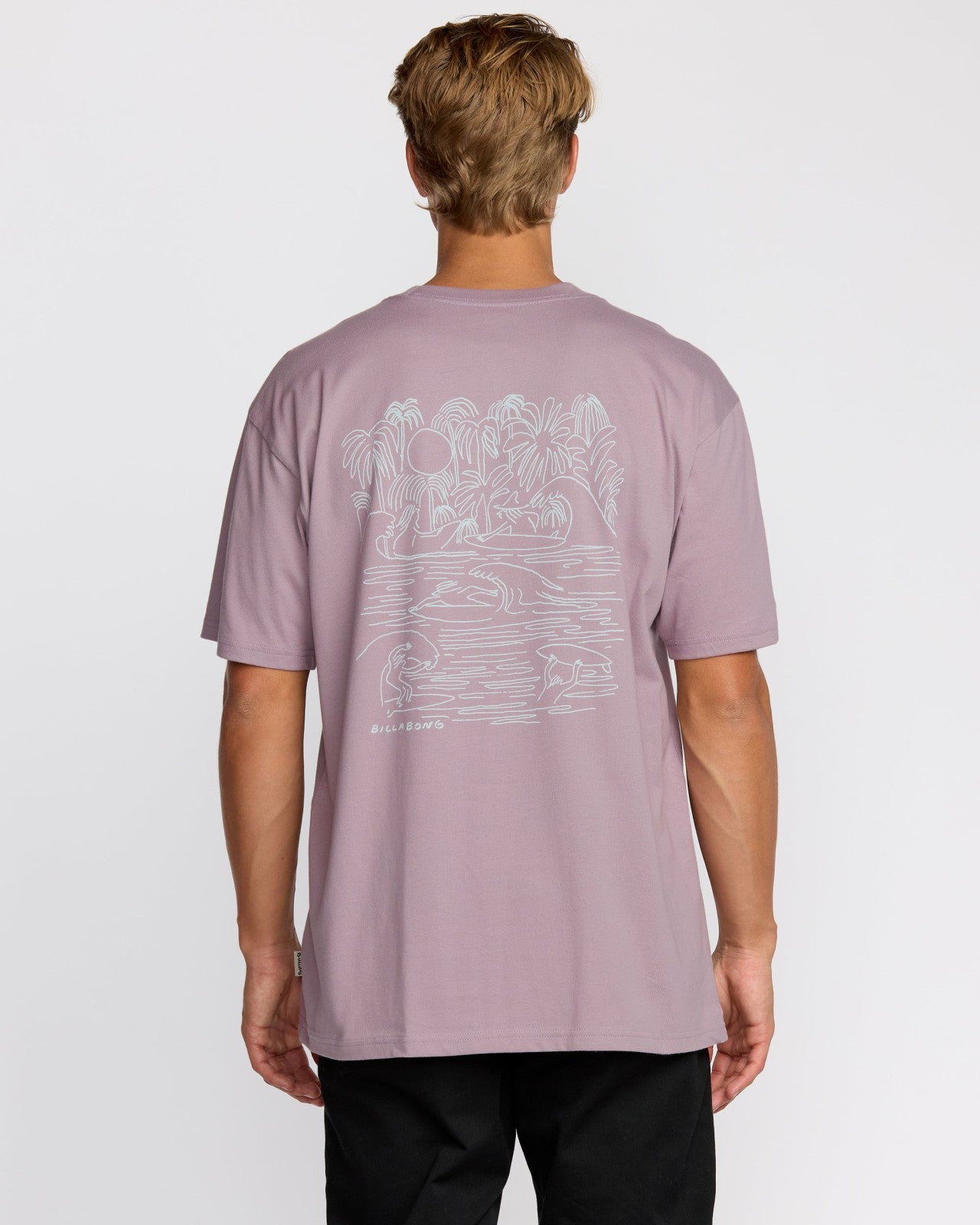 Scenes Regular Short Sleeve T-Shirt | Purple Ash Billabong
