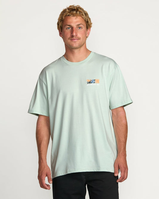 Segment Regular Tee | Ash Blue Billabong
