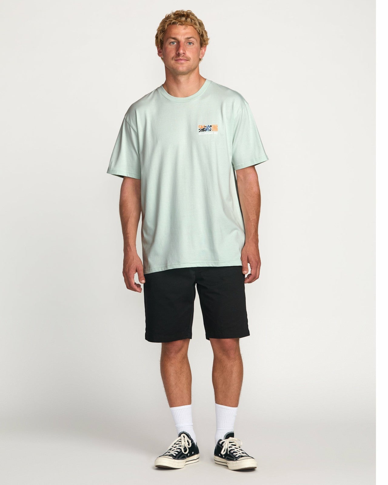 Segment Regular Tee | Ash Blue Billabong