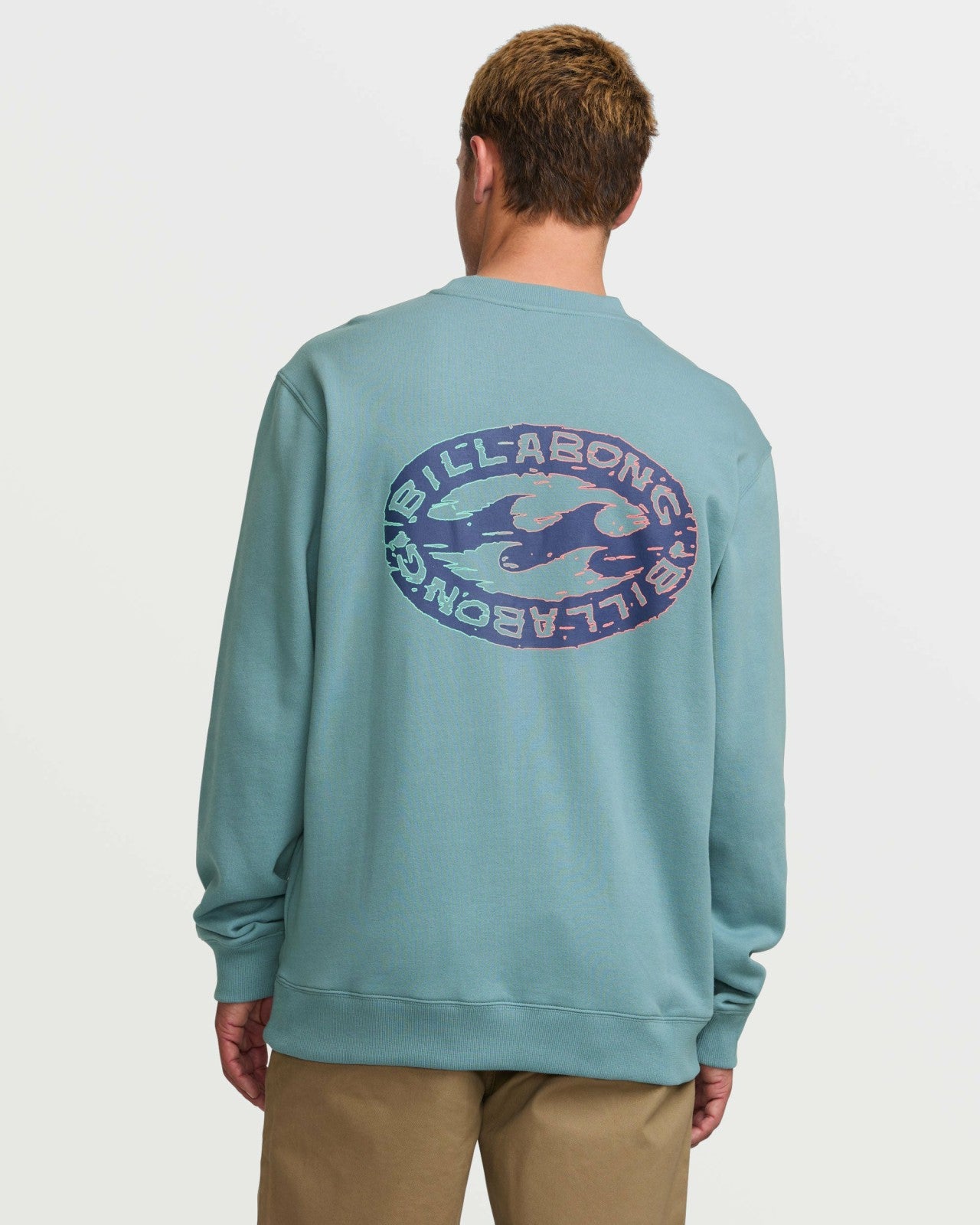 Short Sands Crew Sweatshirt | Washed Blue Billabong