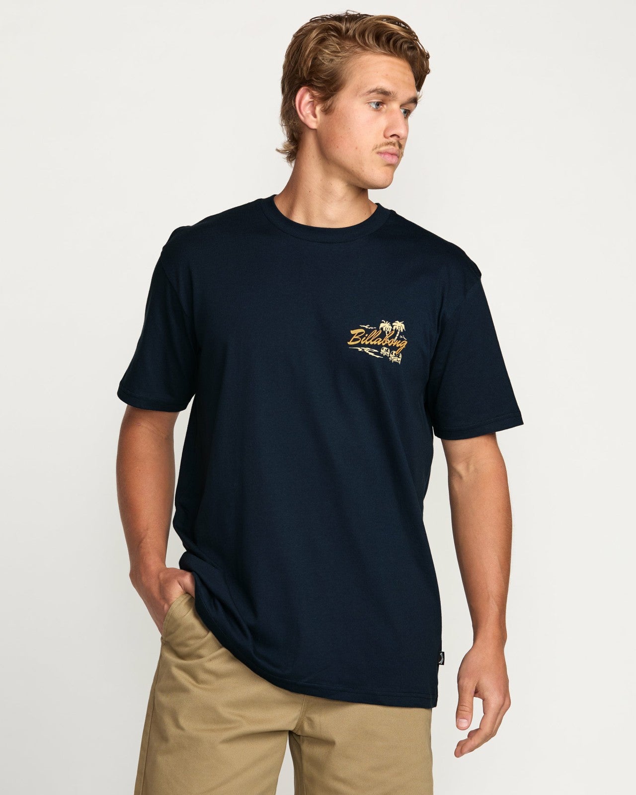 Skull Island Premium Tee | Navy Billabong