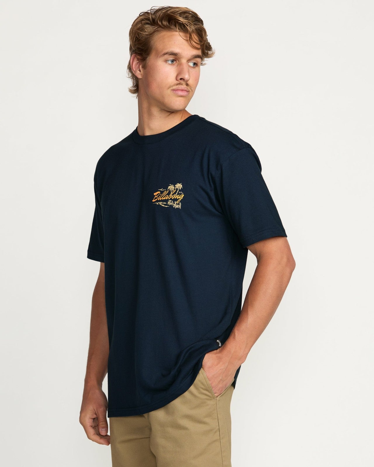 Skull Island Premium Tee | Navy Billabong