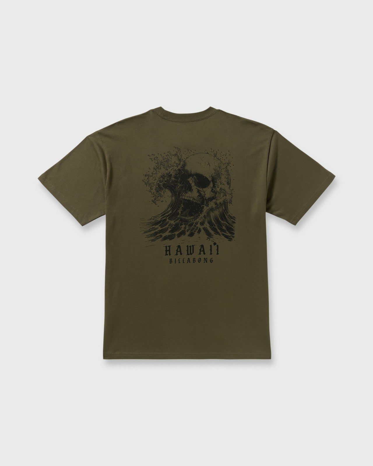Skull Wave Hi Regular Short Sleeve T-Shirt | Military Billabong