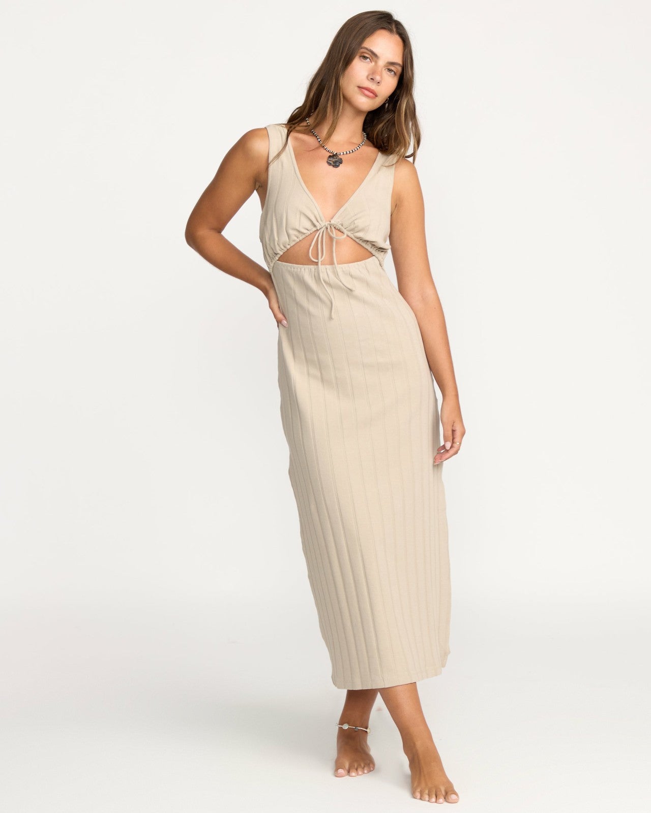 Slides Midi Knt Dress | Cobblestone Billabong