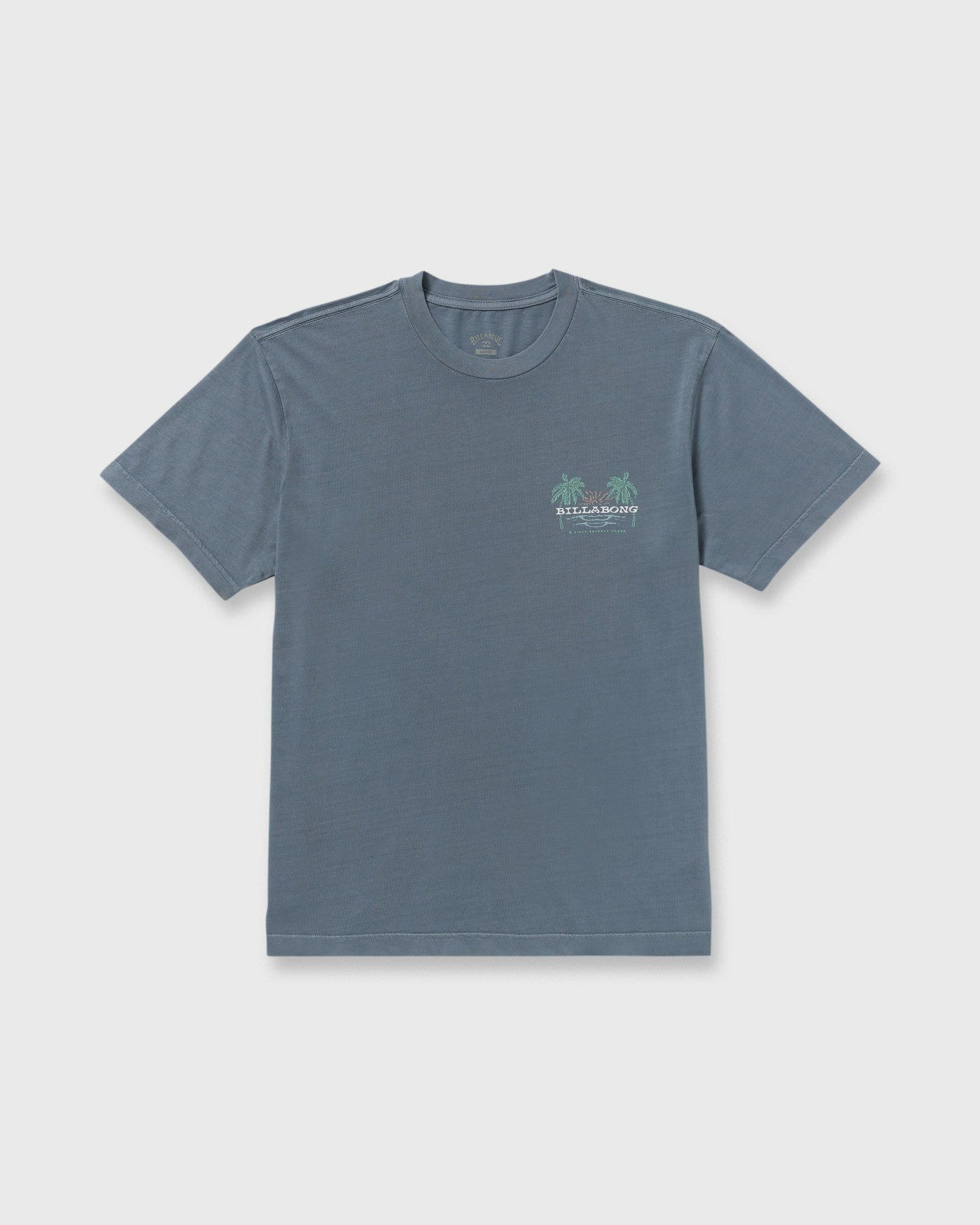 Social Lounge Premium Wave Wash Short Sleeve T-Shirt | Steel Blue Billabong