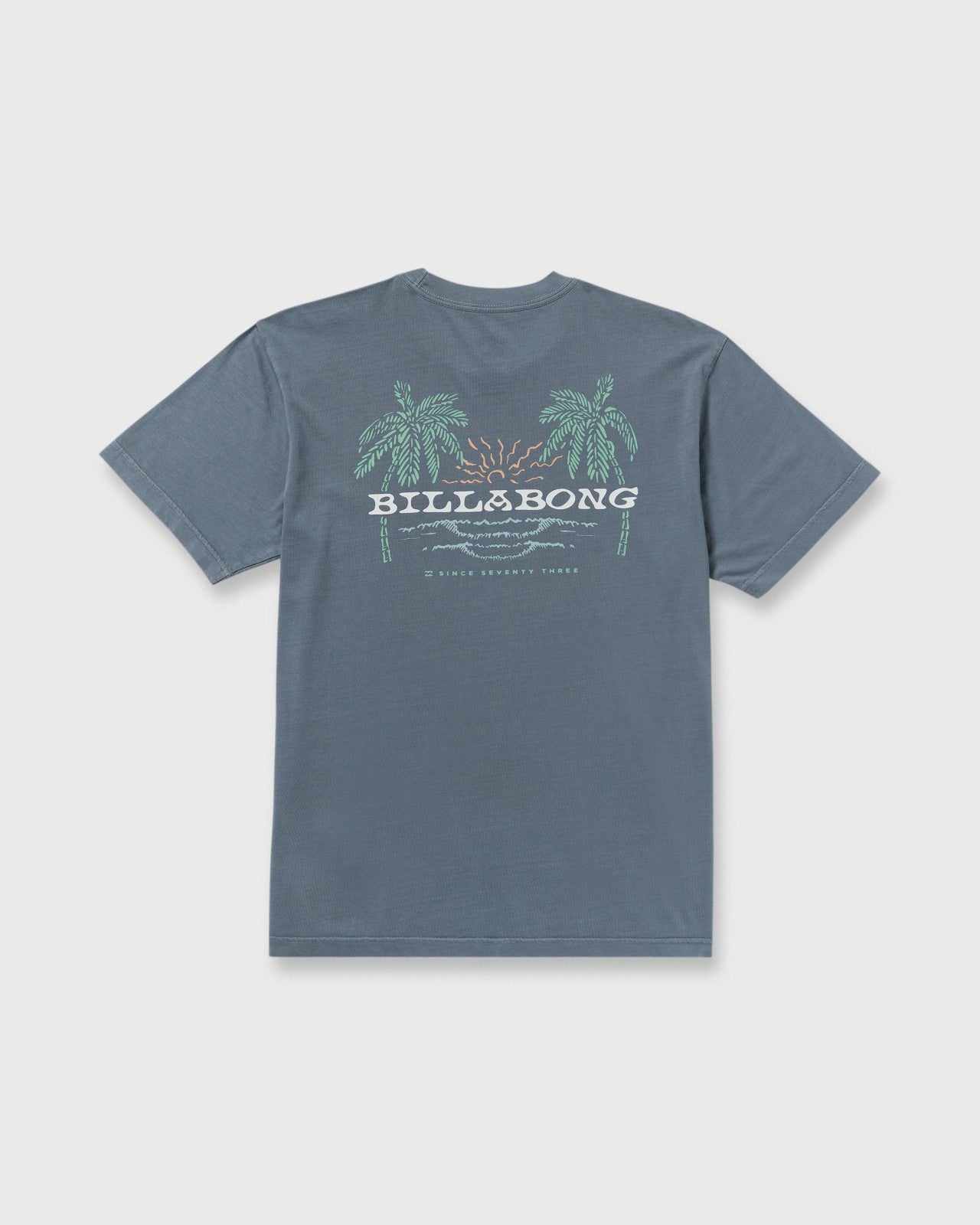 Social Lounge Premium Wave Wash Short Sleeve T-Shirt | Steel Blue Billabong