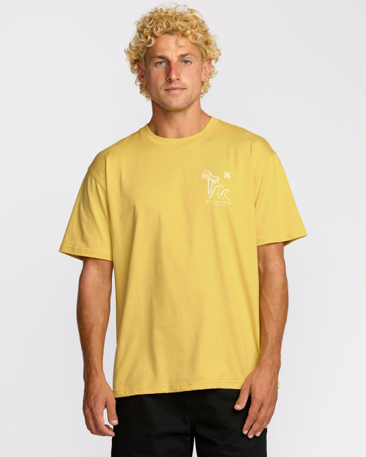 So Far Regular Short Sleeve T-Shirt | Dust Yellow Billabong