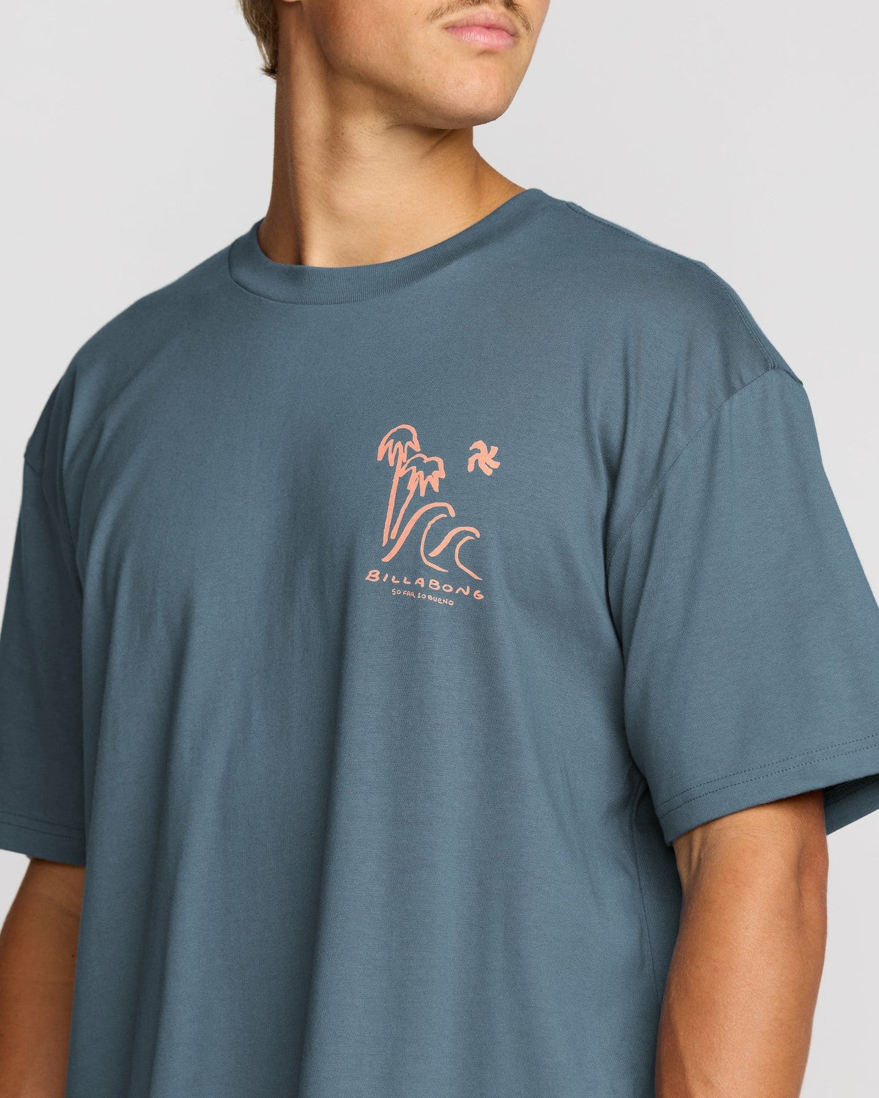So Far Regular Short Sleeve T-Shirt | Steel Blue Billabong