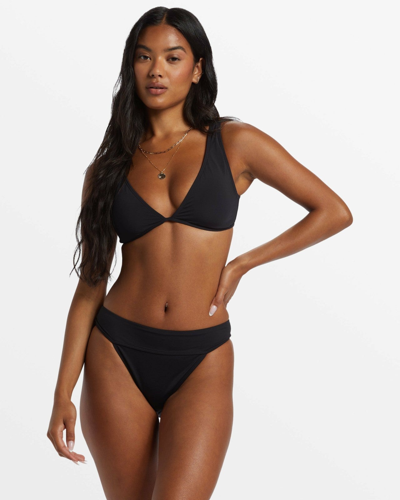 Sol Searcher Aruba Bikini Bottoms | Black Pebble Billabong