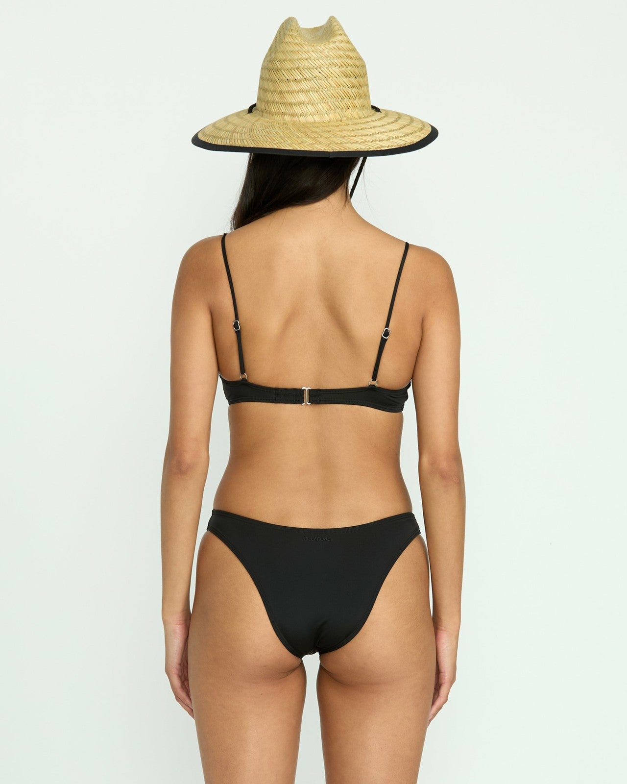 Sol Searcher Jaclyn Crop Bikini Top | Black Pebble Billabong