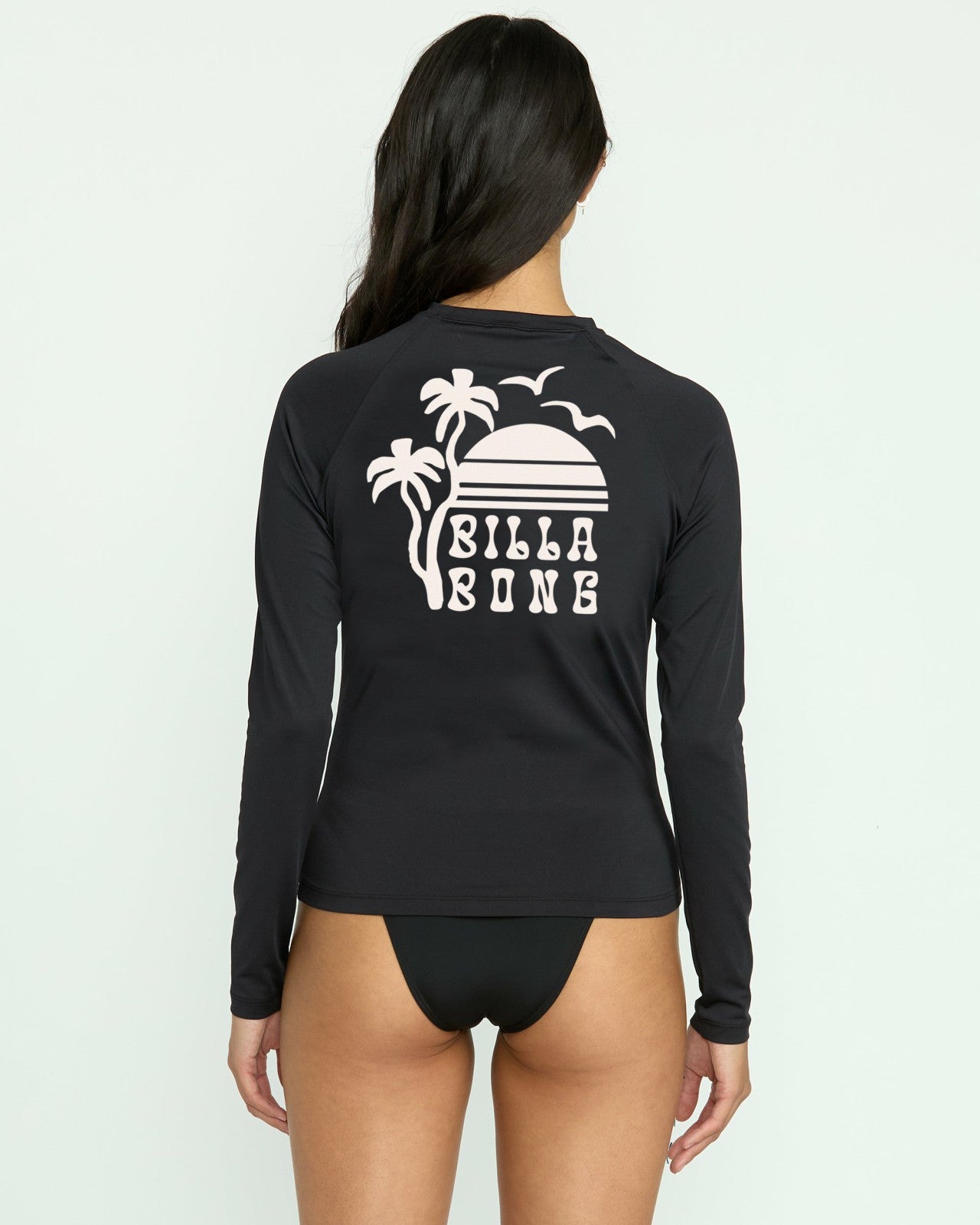Sol Searcher Long Sleeve Rashguard | Black Pebble Billabong