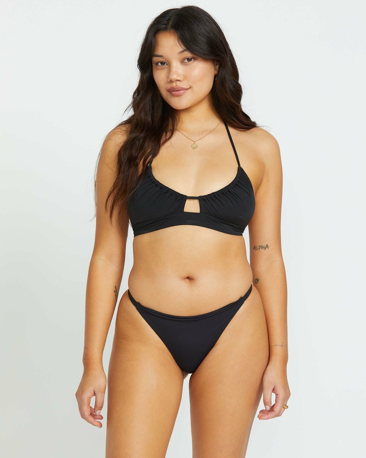 Sol Searcher Maya Bikini Bottom | Black Pebble Billabong
