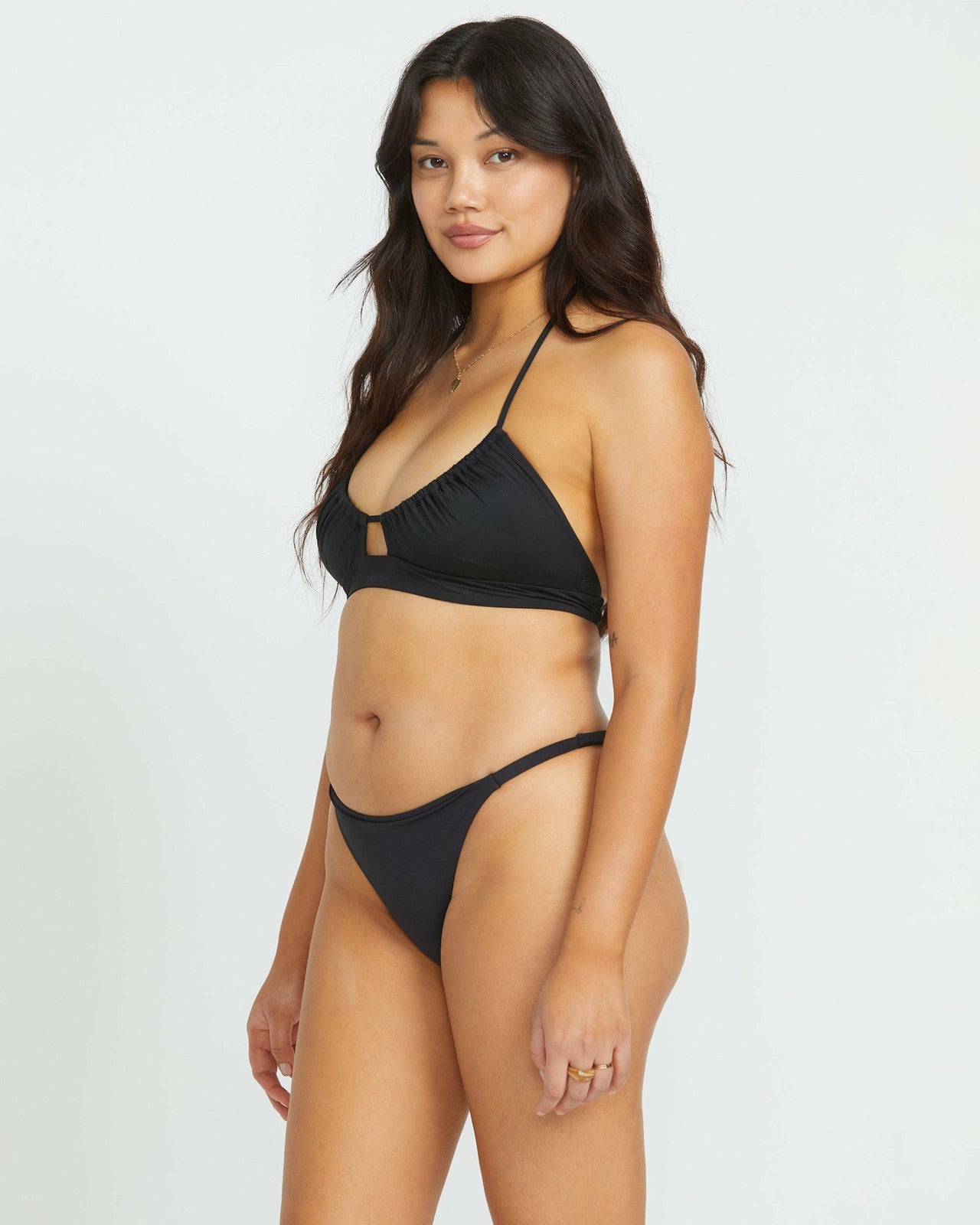 Sol Searcher Maya Bikini Bottom | Black Pebble Billabong