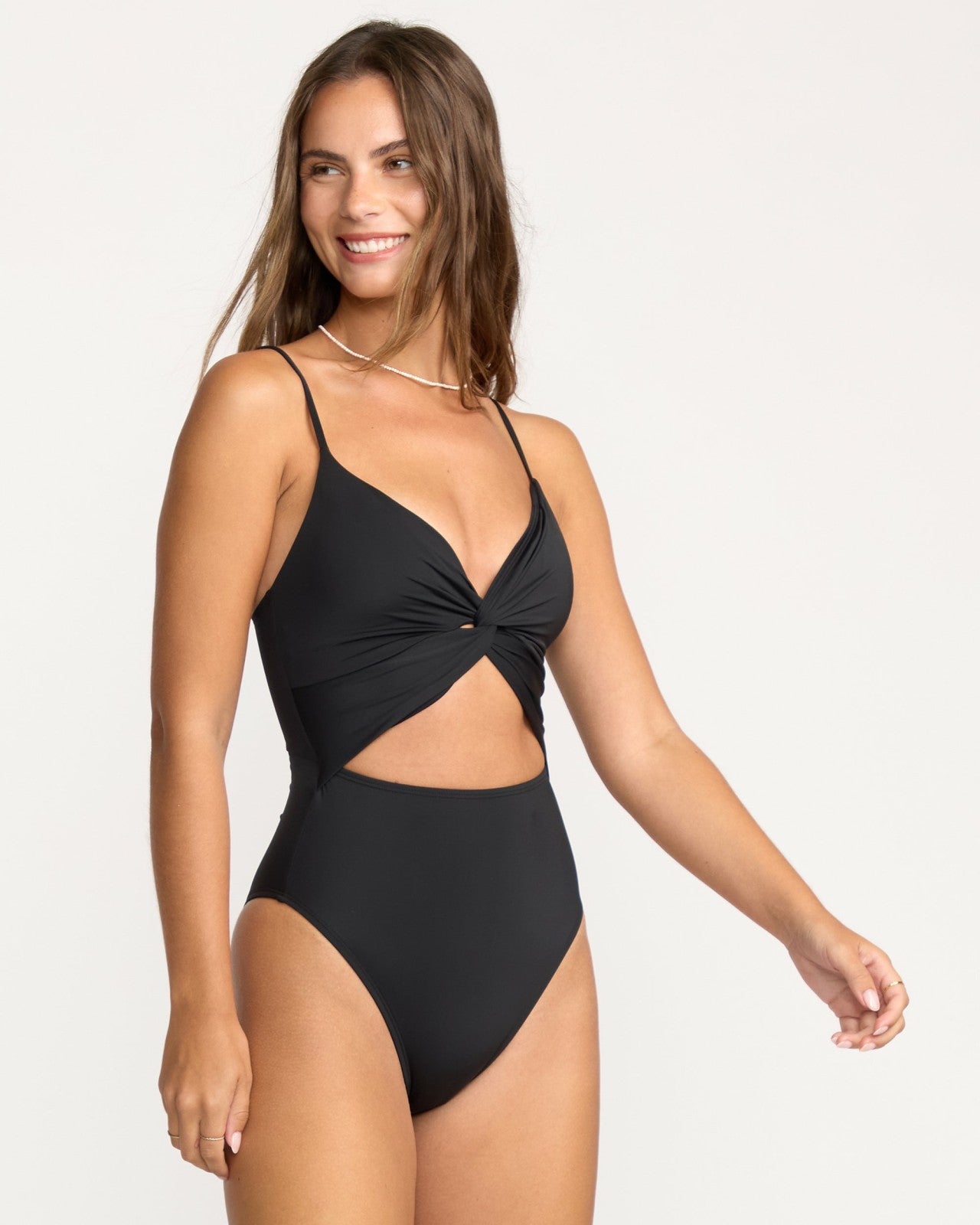 Sol Searcher Mika One-Piece Swimsuit | Black Pebble Billabong