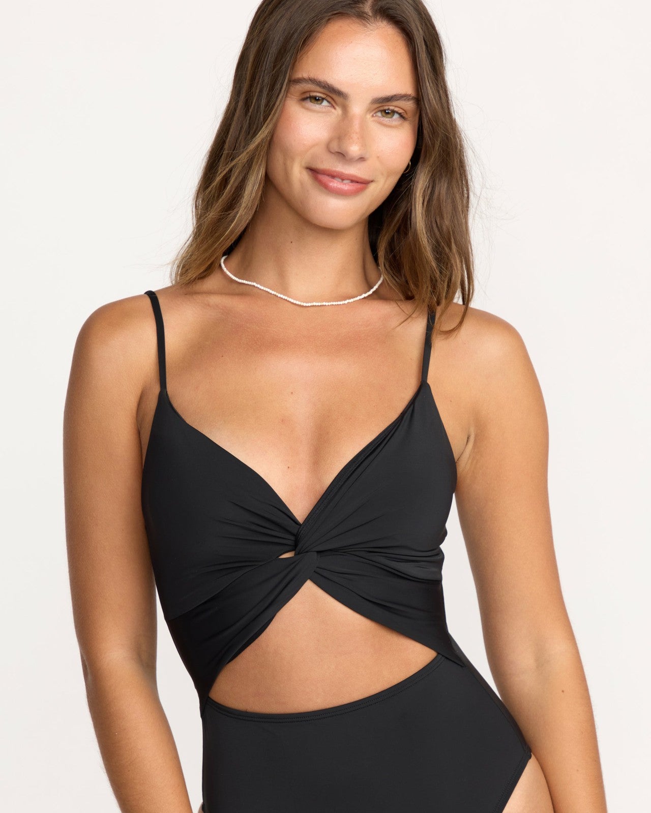 Sol Searcher Mika One-Piece Swimsuit | Black Pebble Billabong
