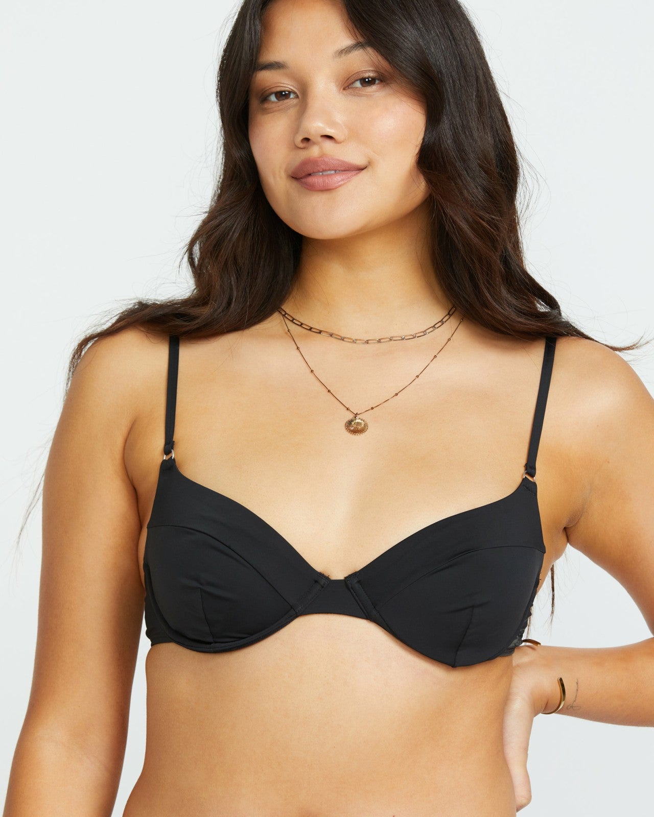 Sol Searcher Morgan Underwire Bikini Top | Black Pebble Billabong