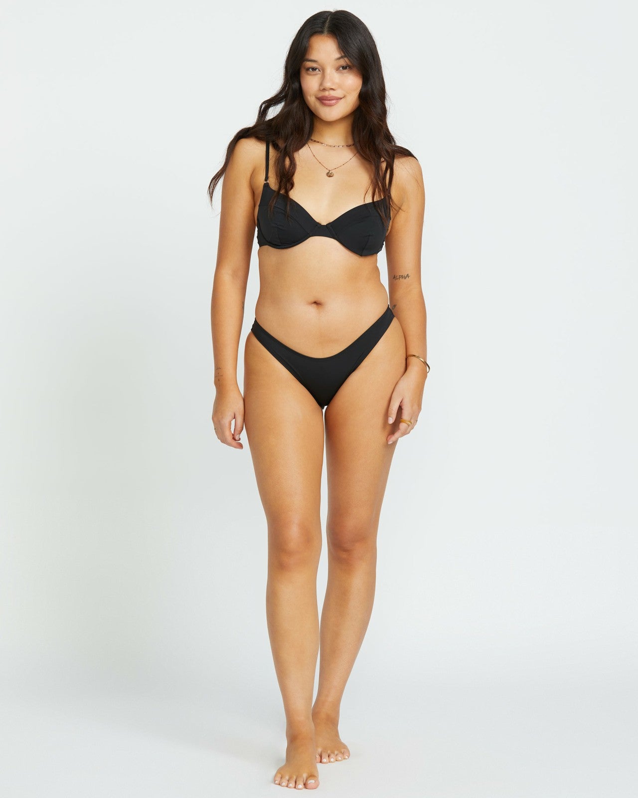 Sol Searcher Morgan Underwire Bikini Top | Black Pebble Billabong