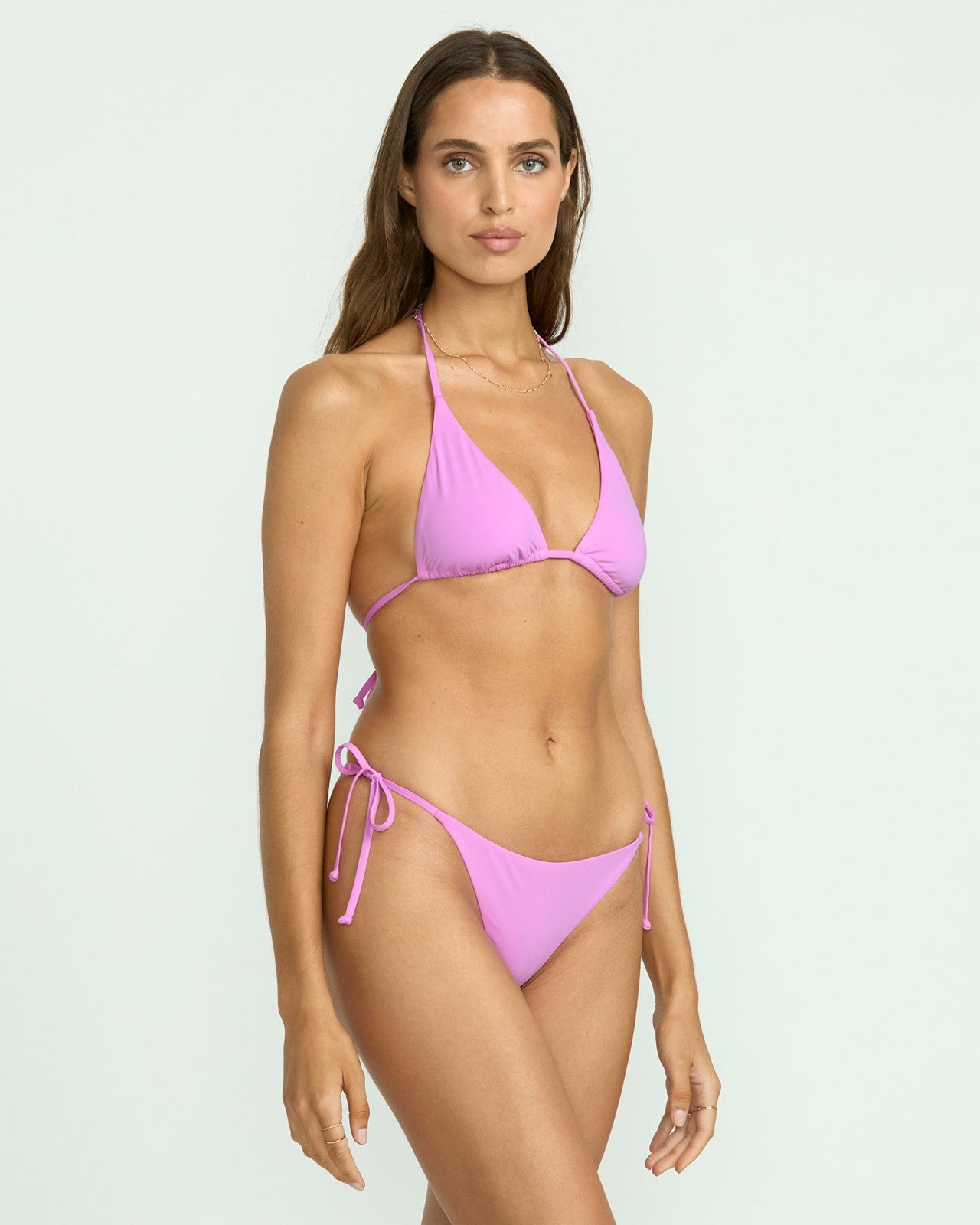 Sol Searcher Multi Triangle Bikini Top | Bright Rose Billabong