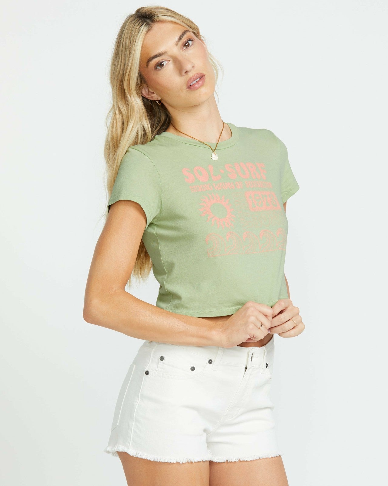 Sol Surf Tee | Pistachio Billabong