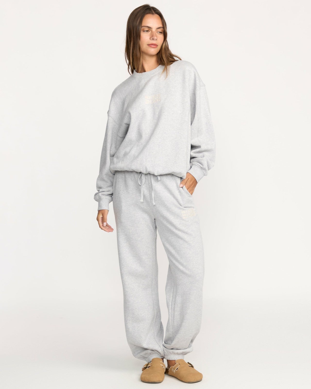 So Sunny Kendal Crewneck Sweatshirt | Heather Grey Billabong
