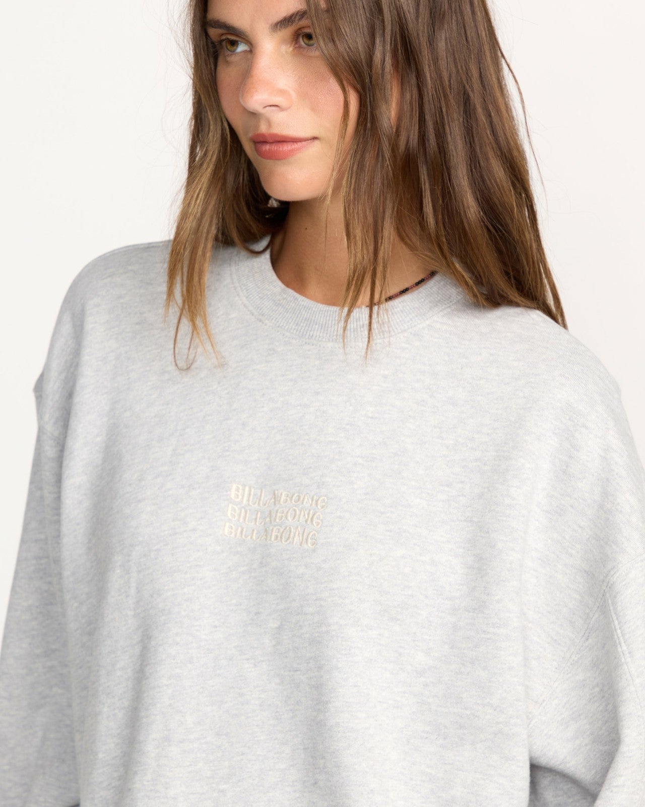 So Sunny Kendal Crewneck Sweatshirt | Heather Grey Billabong
