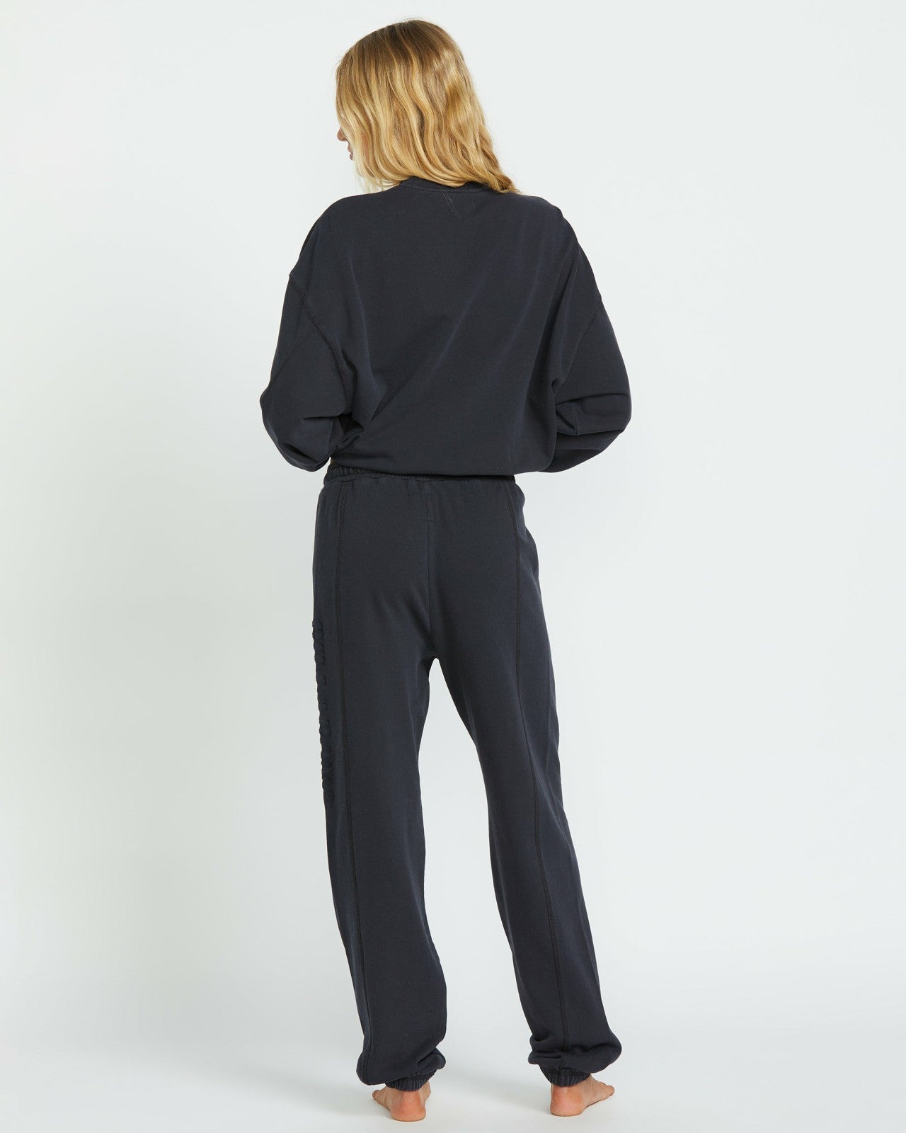 So Typical Elastic Waist Pants | Black Pebble Billabong