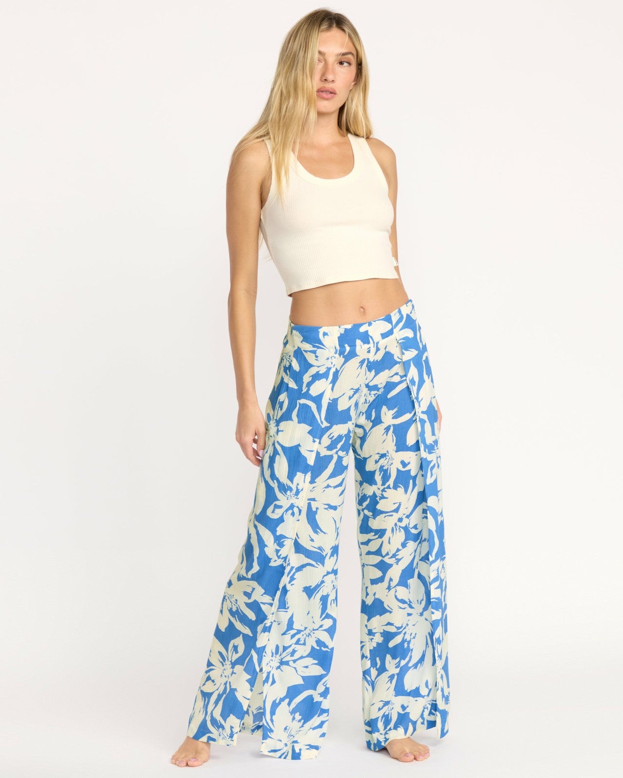 Split Spirit Elastic Waist Pants | True Blue Billabong