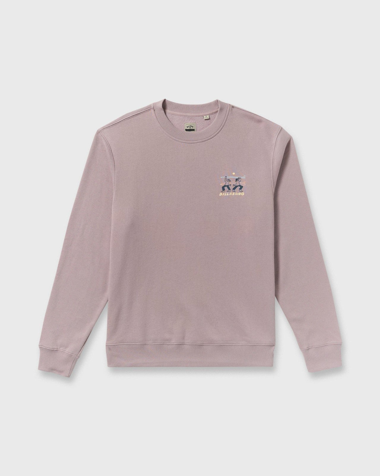 Split The Peak Crewneck Sweatshirt | Purple Ash Billabong
