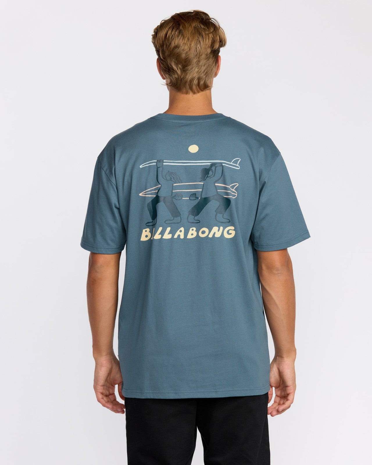 Split The Peak Regular Short Sleeve T-Shirt | Steel Blue Billabong