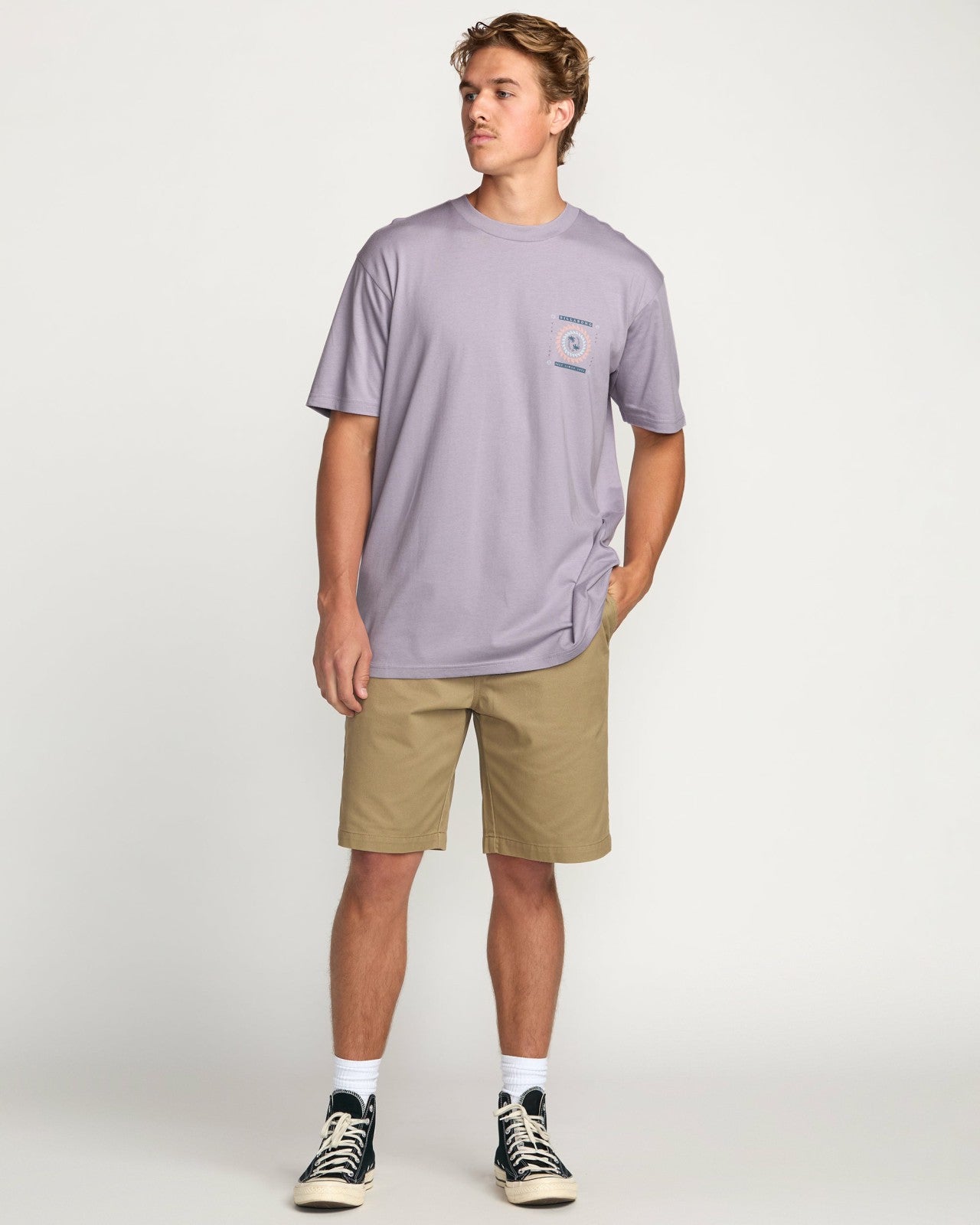 Spun Out Premium Tee | Light Purple Billabong