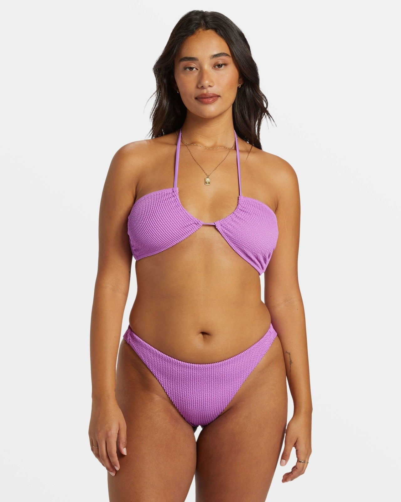 Summer High Multi-Way Bandeau Bikini Top | Bright Orchid Billabong